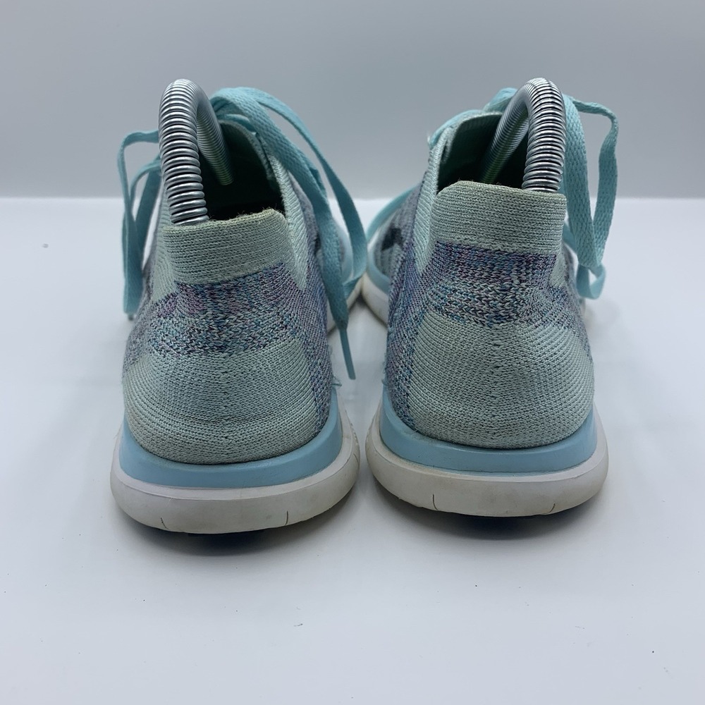 Nike Free 4.0 Flyknit Women's Size 8 Running Shoes Blue Lagoon - Picture 2 of 8